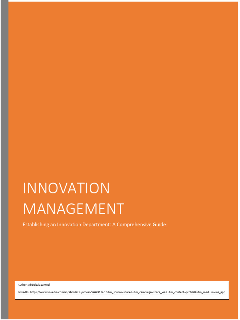 Innovation Management Establishment 1718222839 | PDF | Innovation ...