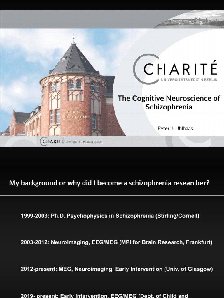 Cognitive Neuroscience Of Schizophrenia Seminar 1 Uhl 4 2 Pdf