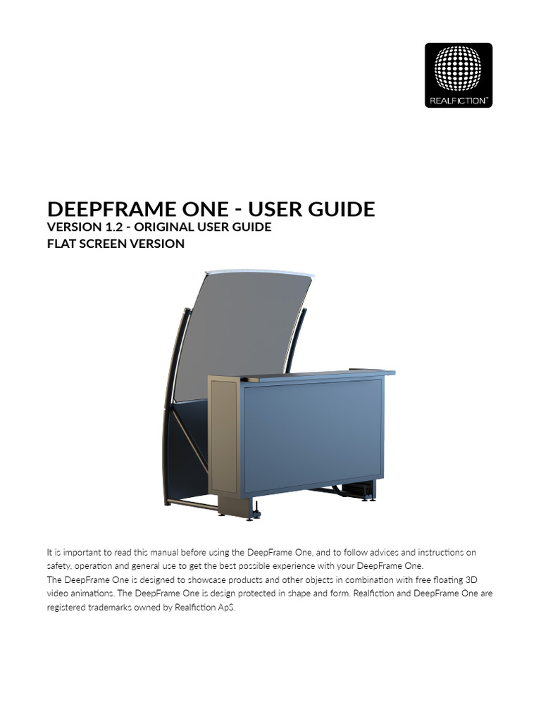 Deepframe one user manual v1 2 flatscreen pdf waste waste