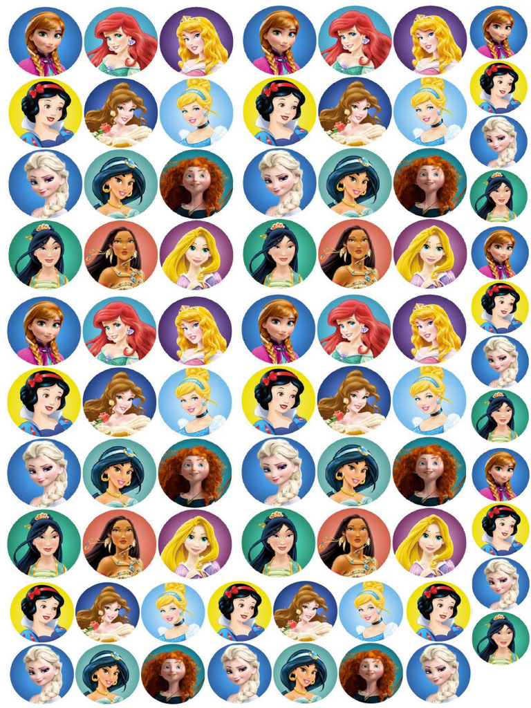 Princess Stickers Printable | PDF