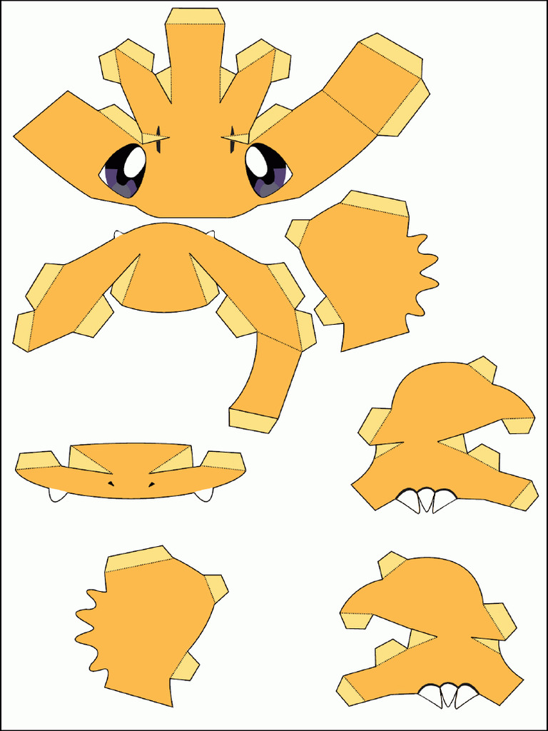 Charmander paper craft 1 pdf