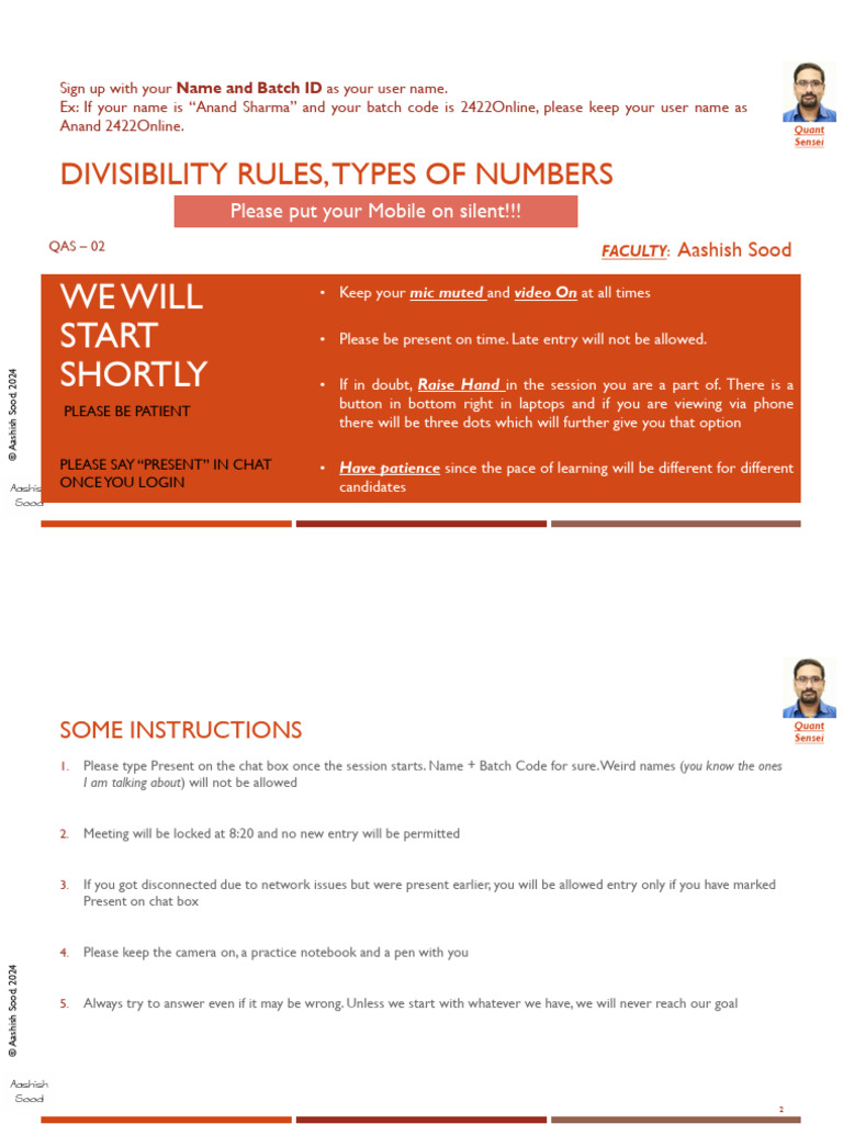 Types Of Numbers Model