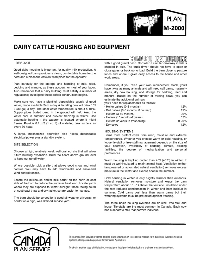 Dairy Cattle Housing Dairy Cattle Calf
