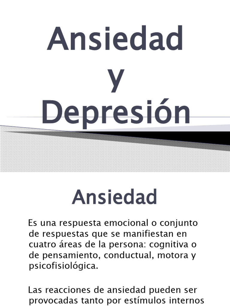 Depresión Y Ansiedad | PDF | Trastorno depresivo mayor | Depresión ...