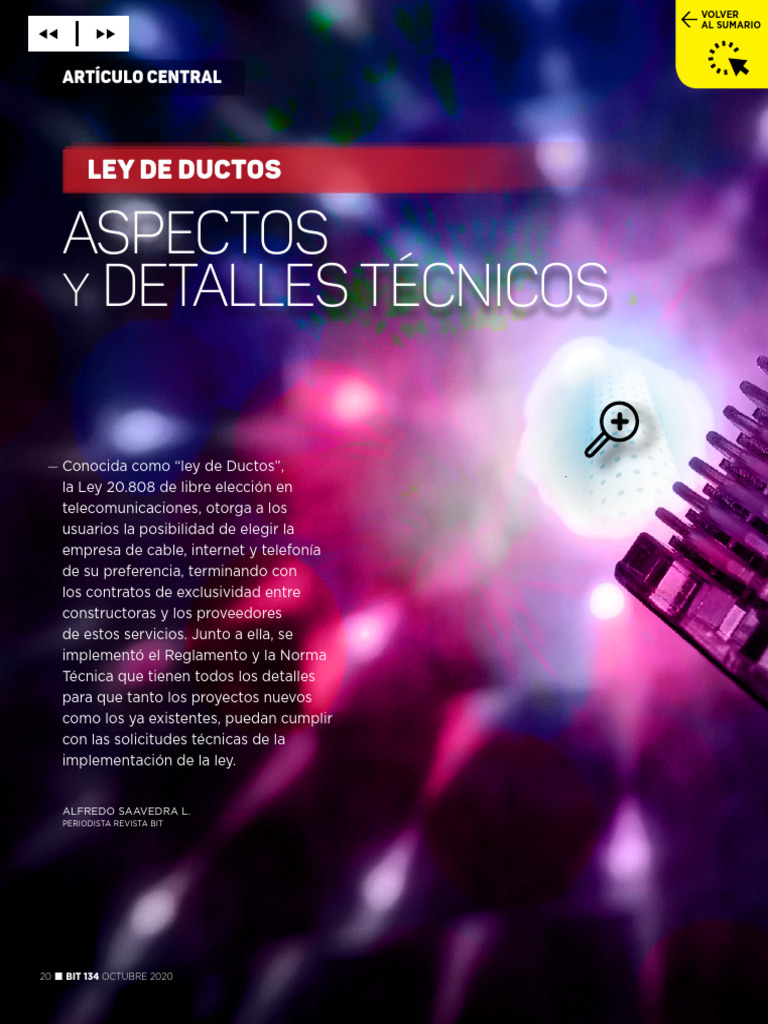 Ley De Ductos Expecificaciones Técnicas Pdf Telecomunicaciones