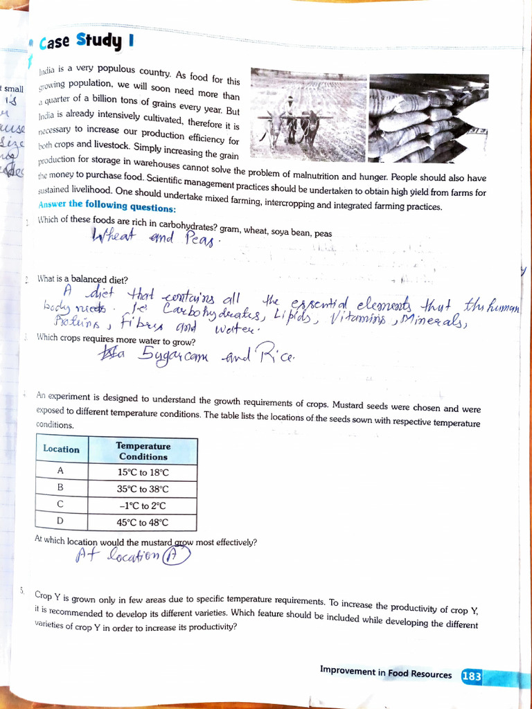 Case Study on Food Resource Improvement | PDF | Agriculture | Malnutrition
