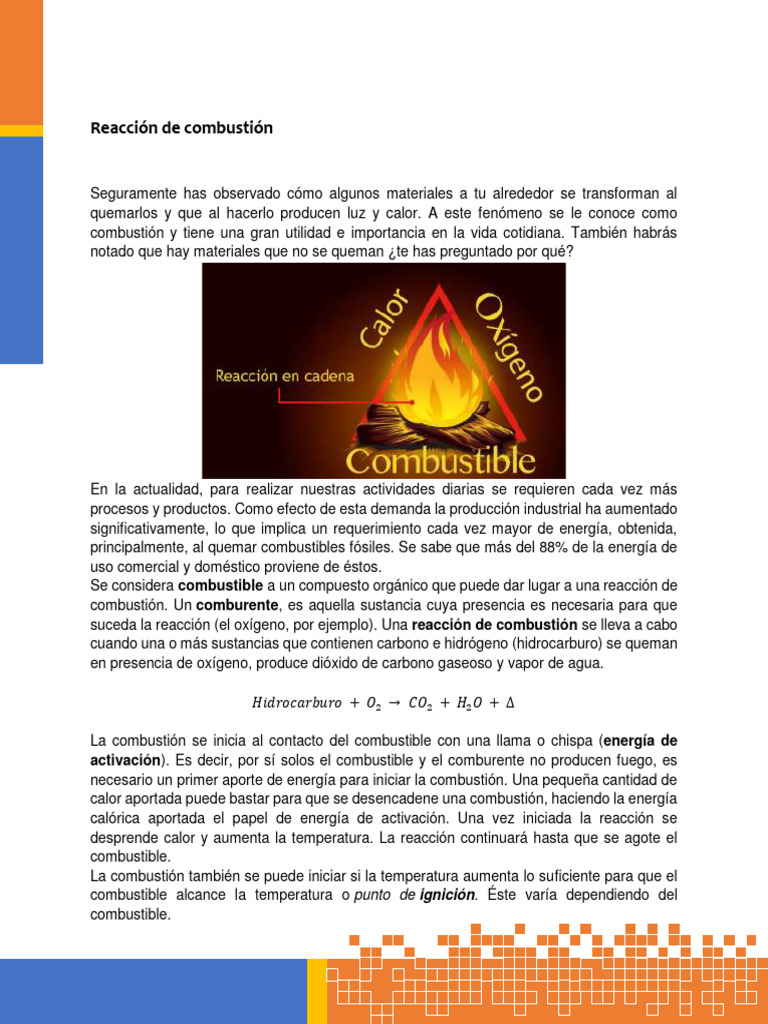 COMBUSTION | PDF | Combustión | Combustibles