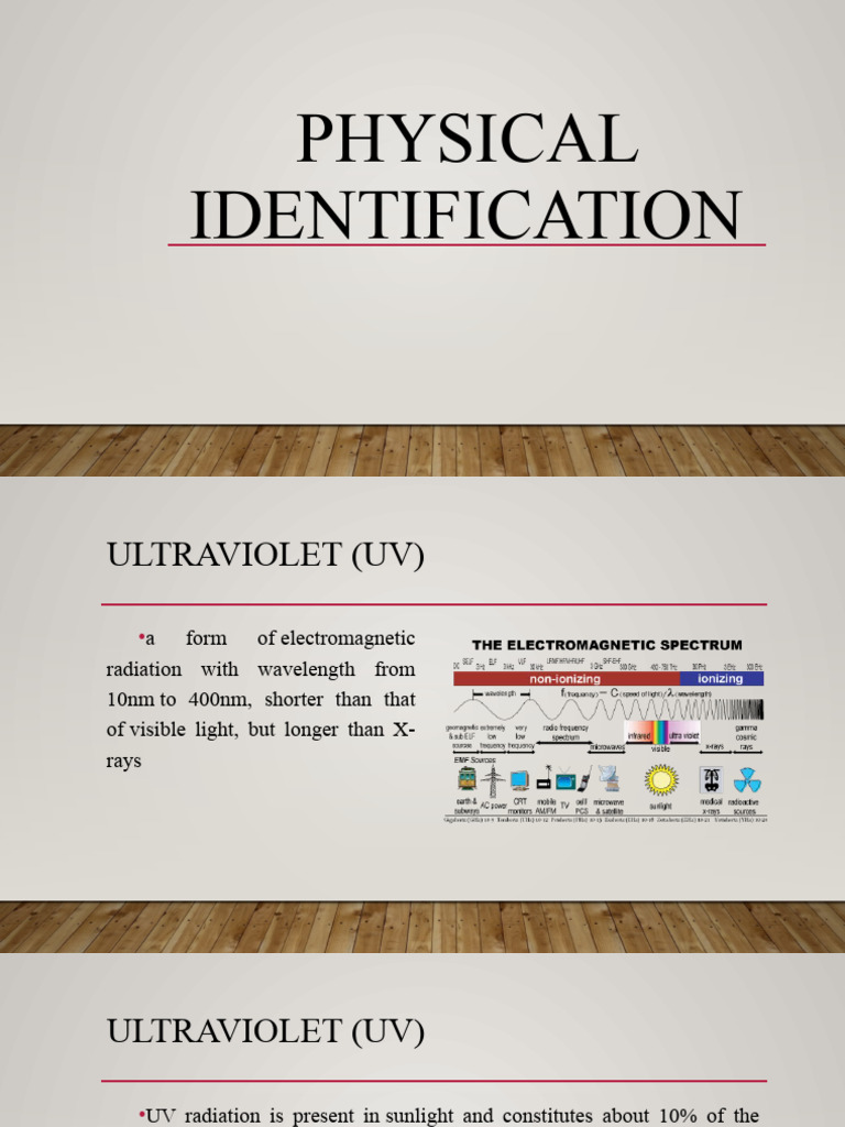 Physical Identification | Download Free PDF | Ultraviolet ...