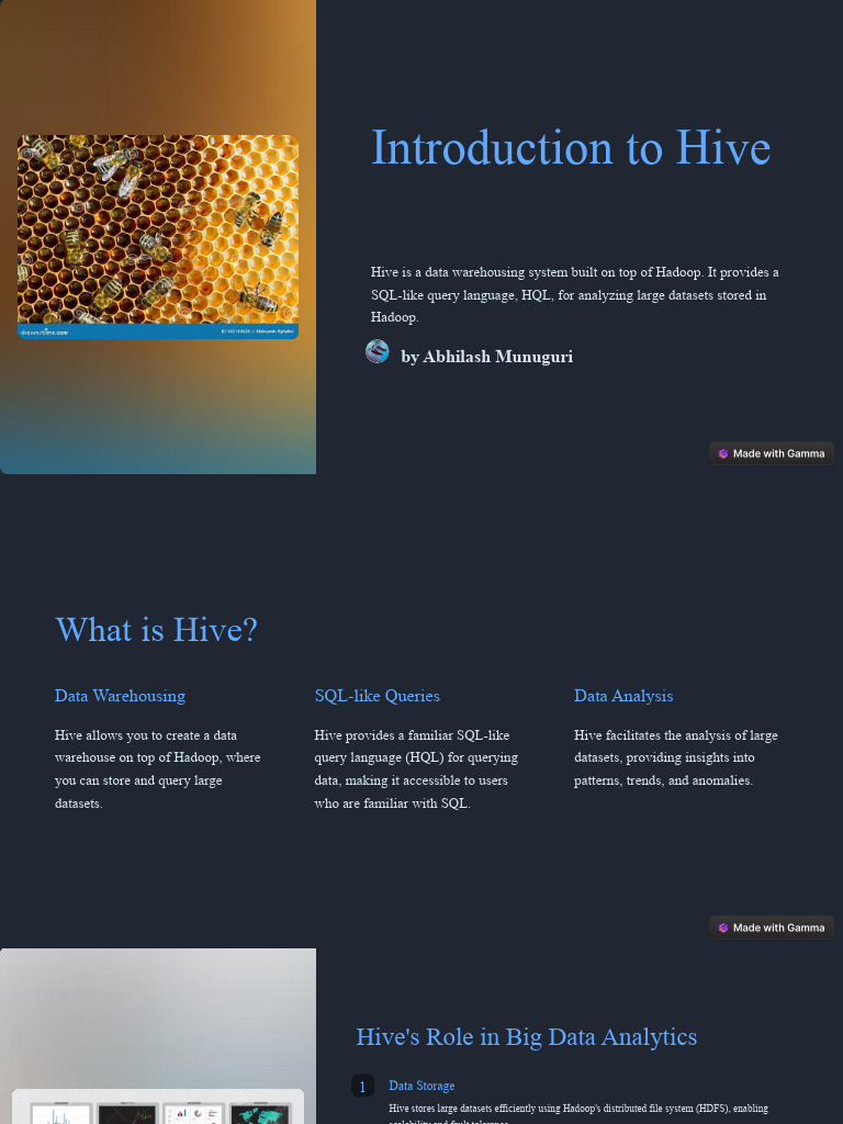 Introduction to Hive for Big Data | PDF | Apache Hadoop | Map Reduce