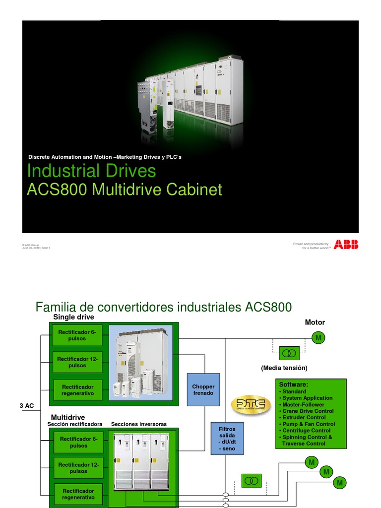 Industrial Drives ACS800 Multi Drive Cabinet | PDF | Rectificador ...