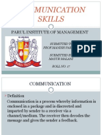 Communication Skills: Parul Institute of Management