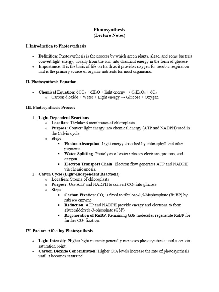 Understanding Photosynthesis Process | PDF | Photosynthesis | Nature