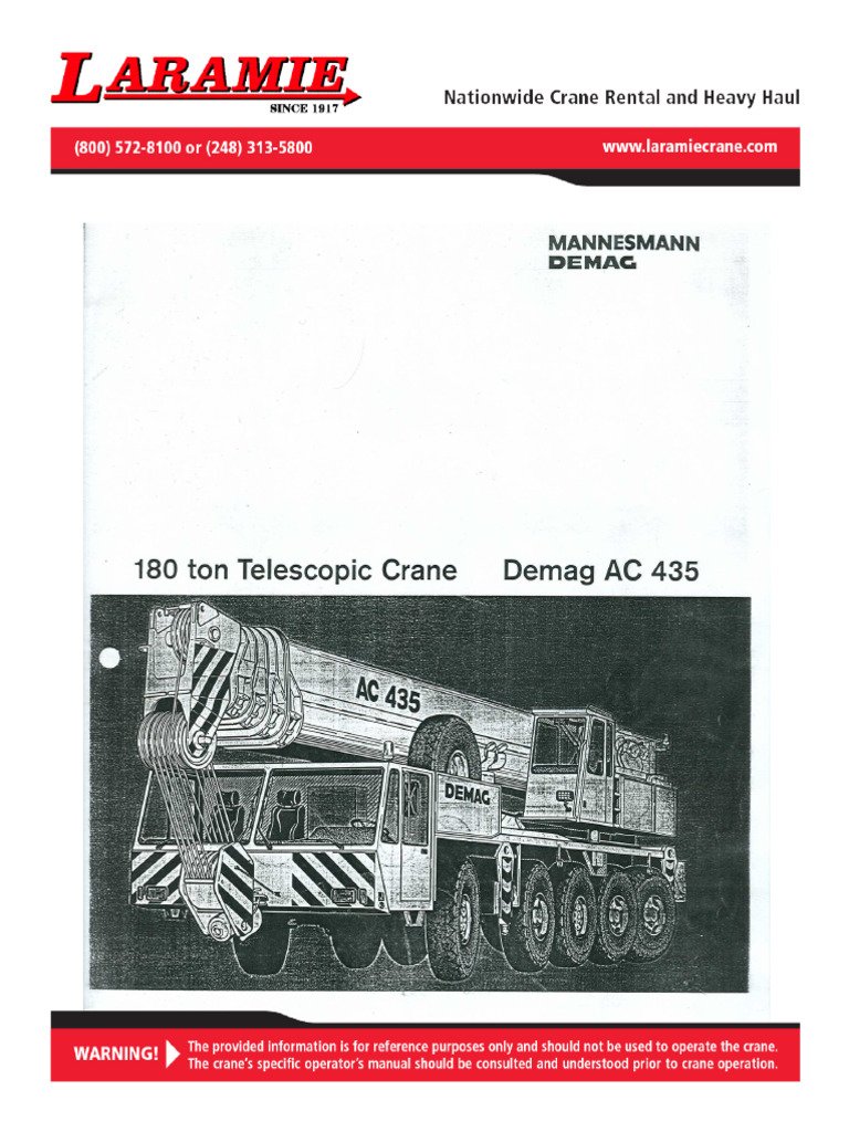 Demag Ac 120 Chartts | PDF