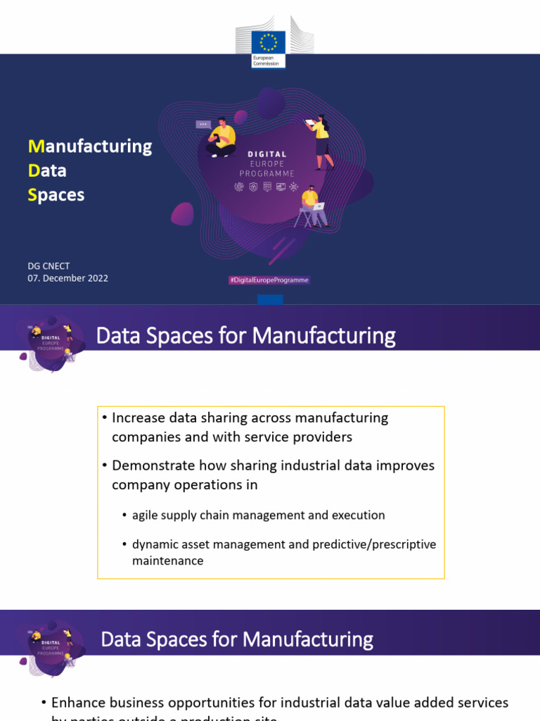 Manufacturing Data Spaces Overview | PDF | Governance | European Union