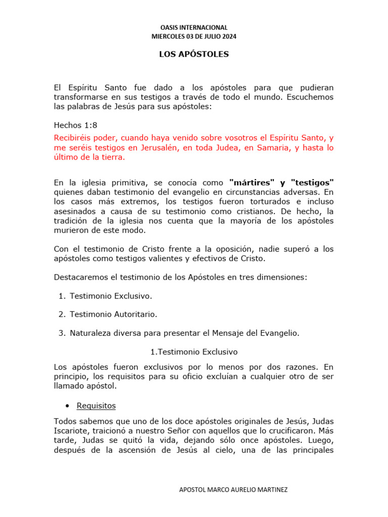 Hechos Los Apóstoles Pdf Apóstol La Resurrección De Jesús