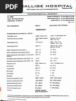 Complete Blood Count Test Results | PDF