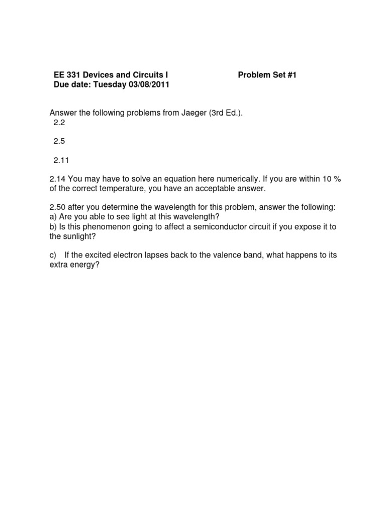 Ee331 HW1 | PDF