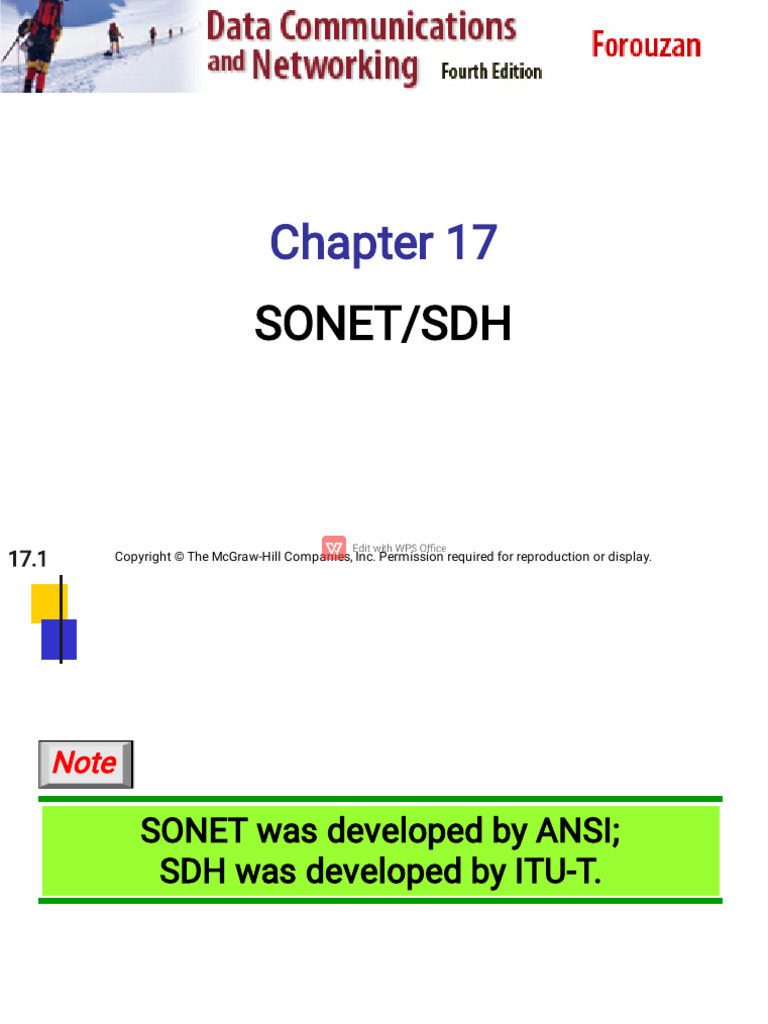 Chapter-17 SONET-SDH | PDF | Network Architecture | Internet Protocols