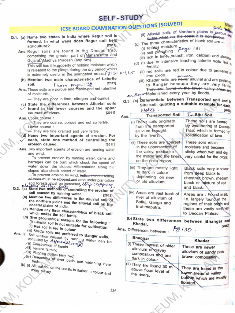 Soils Board Questions Pdf