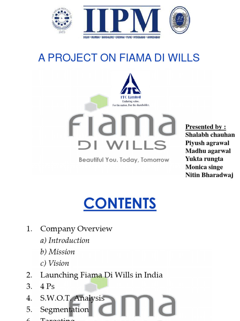 Fiama Di Wills PDF Free | PDF | Retail | Brand