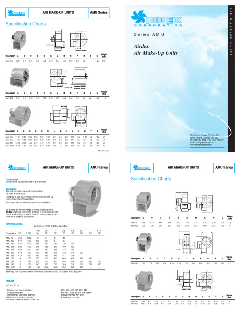 Com Air Make Up Units | Download Free PDF | Electricity | Electrical ...