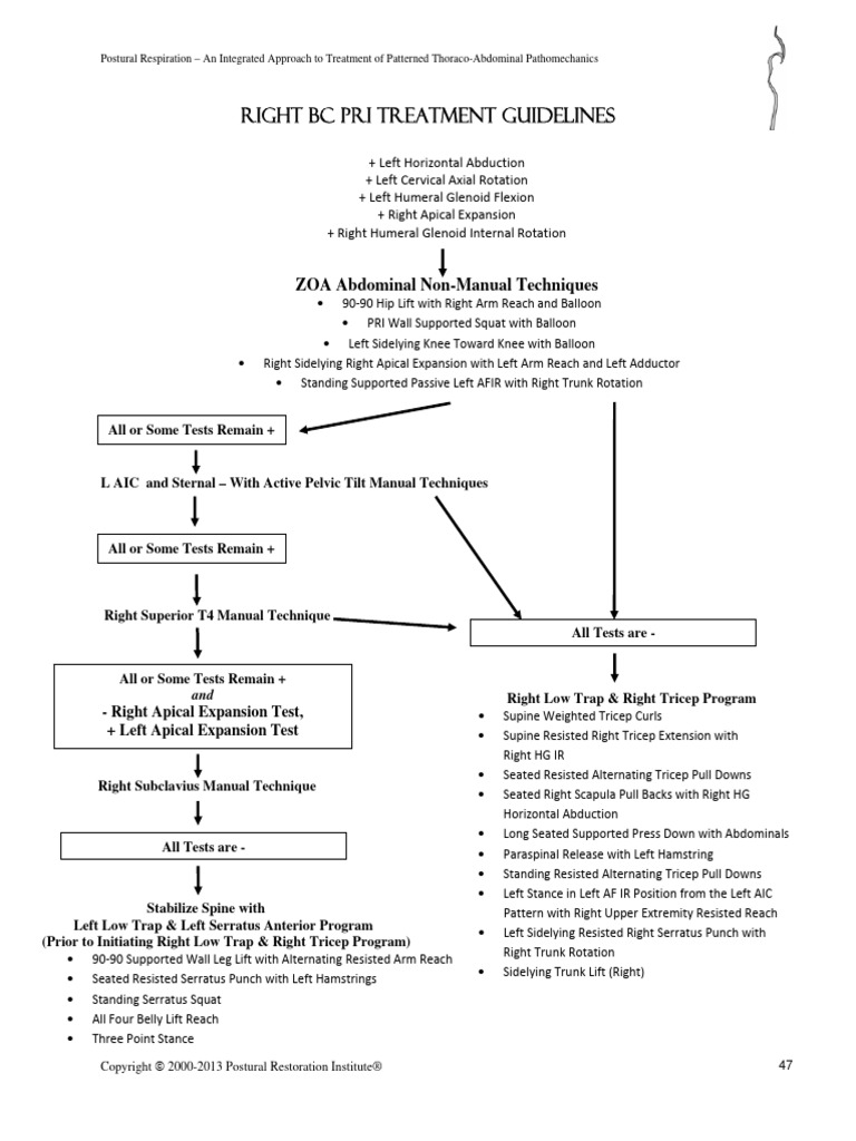 Right BC PRI Treatment Guidelines | PDF | Anatomical Terms Of Motion ...