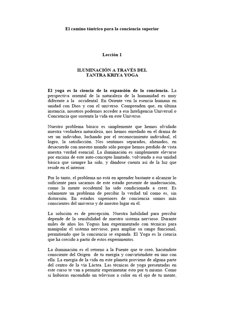 La Joya en el Loto: Tantra y Conciencia | PDF | Tantra | Hipnosis