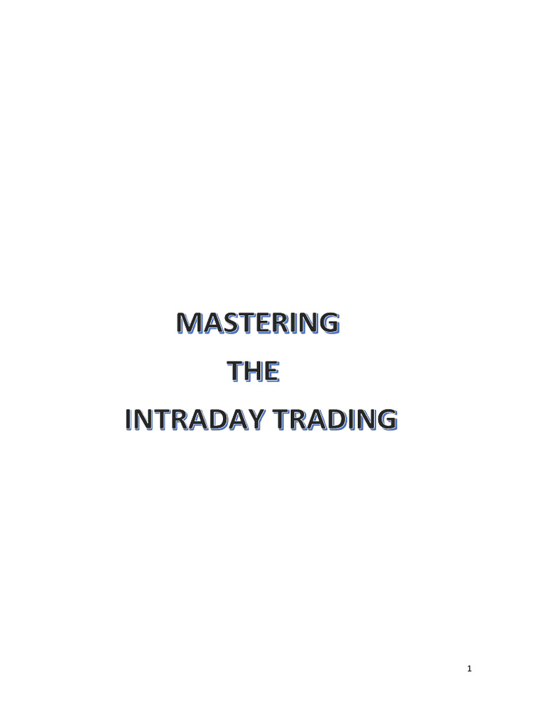 Mastering Intraday Trading Strategies | PDF | Day Trading | Market Trend