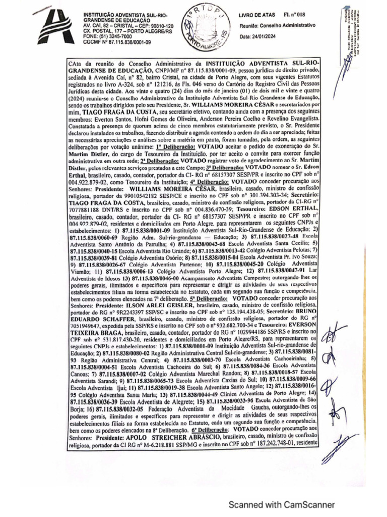 Ata Procuração Registrada 22 04 2024 | PDF
