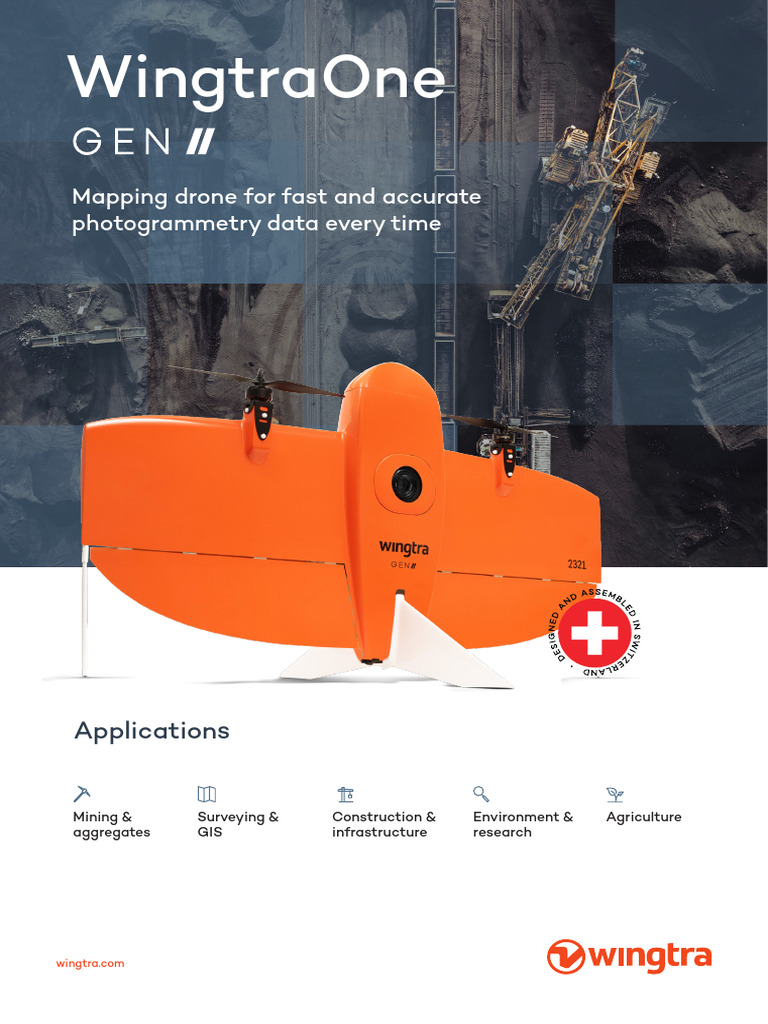 WingtraOne GEN II: Advanced Mapping Drone | PDF | Unmanned Aerial ...