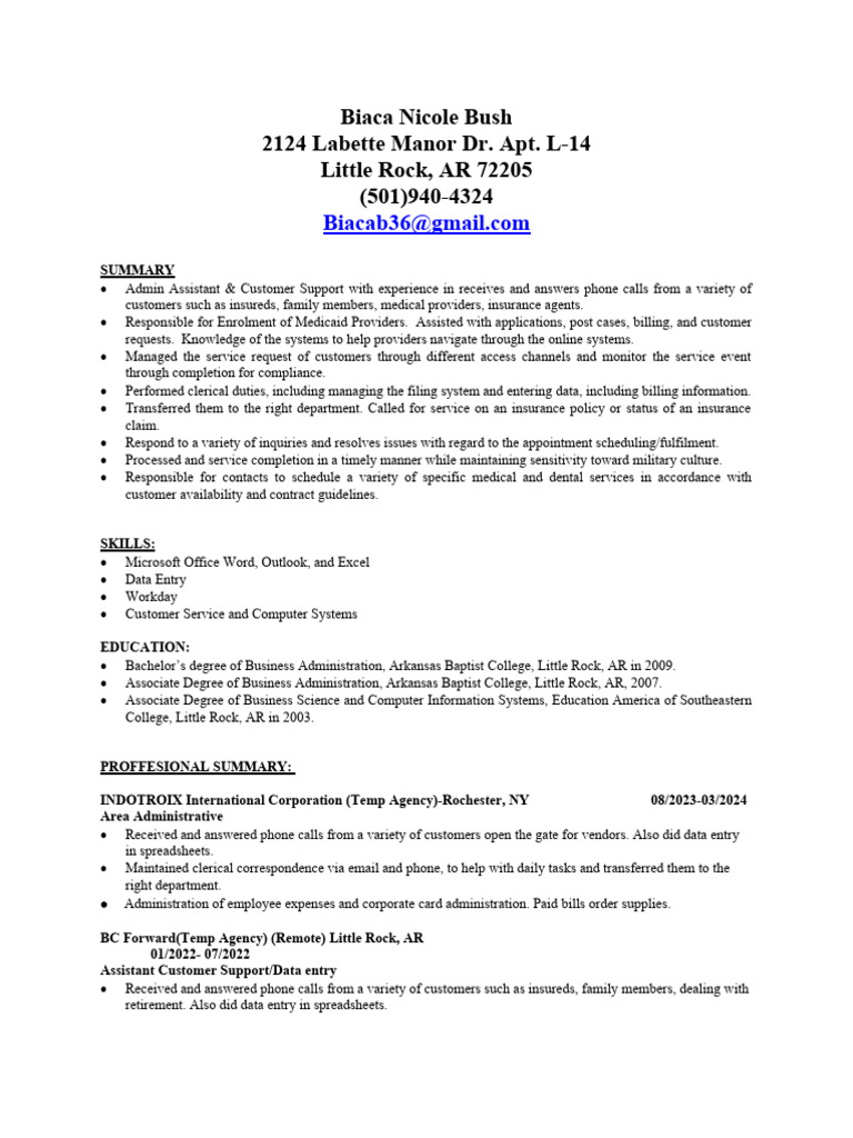 Miss nicole bush resume 5 23 2024 pdf temporary work insurance