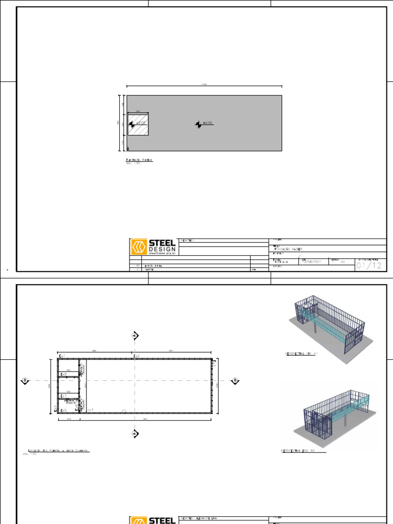 Projeto Steel Frame Básico - Steel Design | PDF