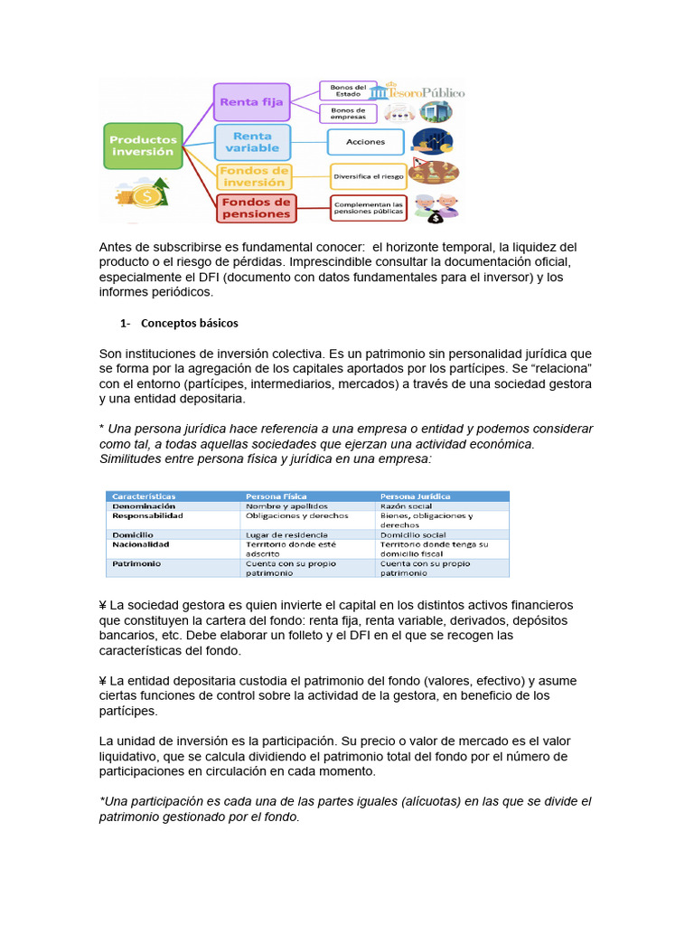 Guía Completa sobre Fondos de Inversión | PDF | Fondo de inversión ...