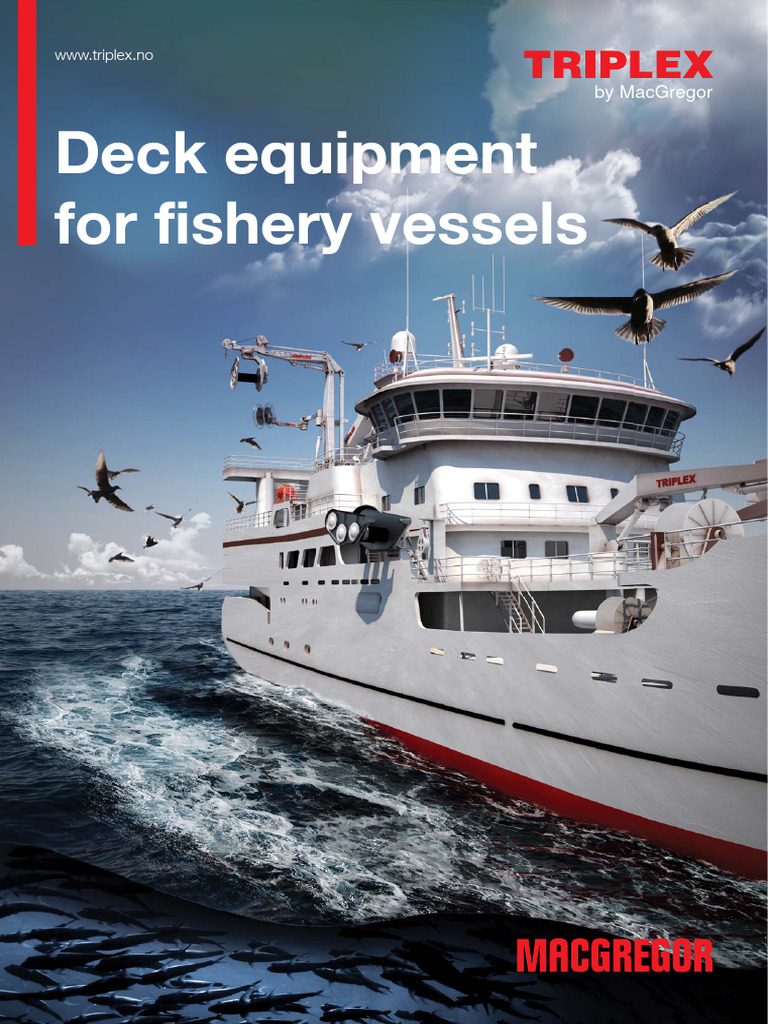 Triplex For Fishery Vessels | PDF | Crane (Machine) | Gear