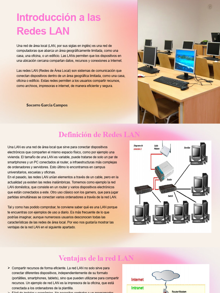 Introduccion A Las Redes LAN | PDF | Red de computadoras | Internet