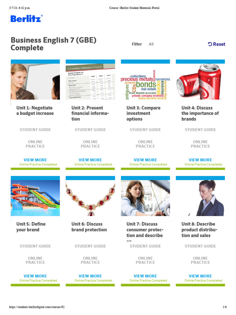 Business English Course Units Overview | PDF | Digital Technology ...