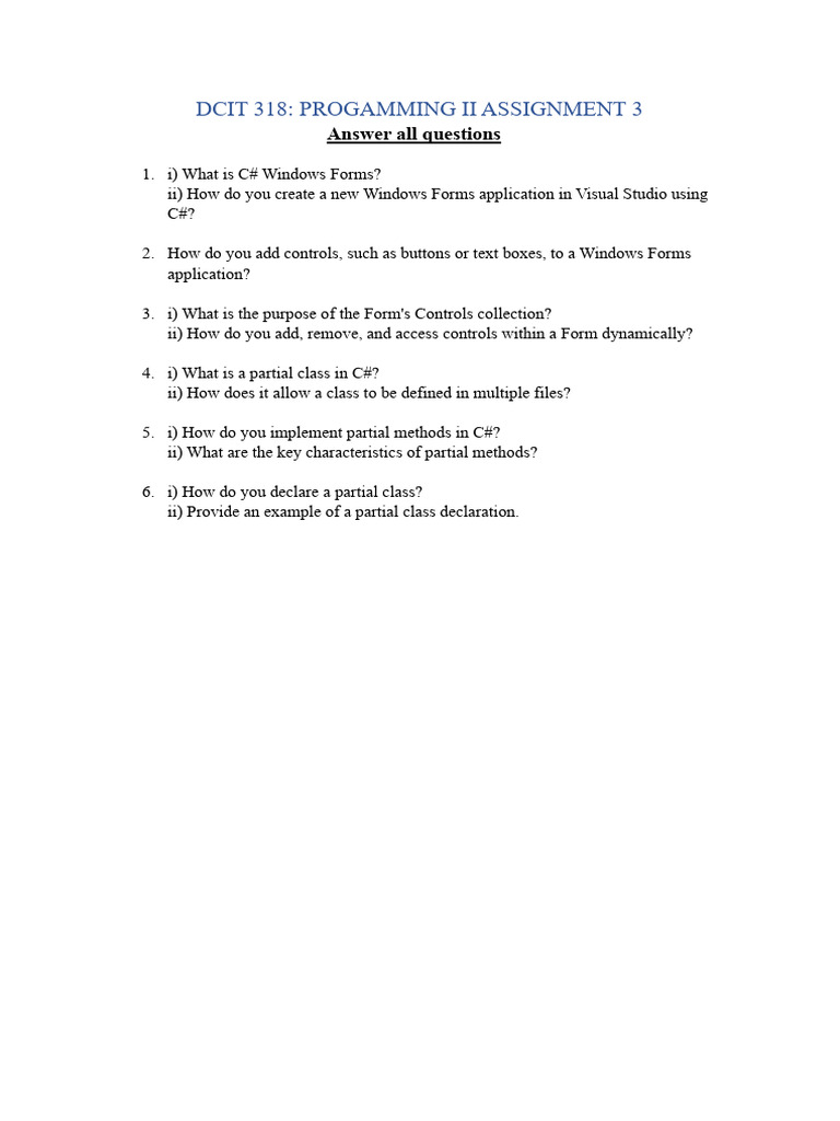 C# Windows Forms Programming Guide | PDF | Computers