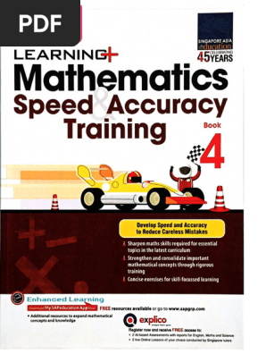 スピードラーニング Learning Mathematics Speed & Accuracy Training Book-4 | PDF
