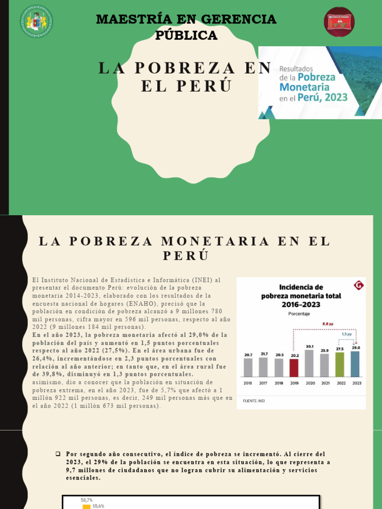 Aumento de la pobreza en Perú 2023 | PDF | Pobreza | Pobreza e indigencia
