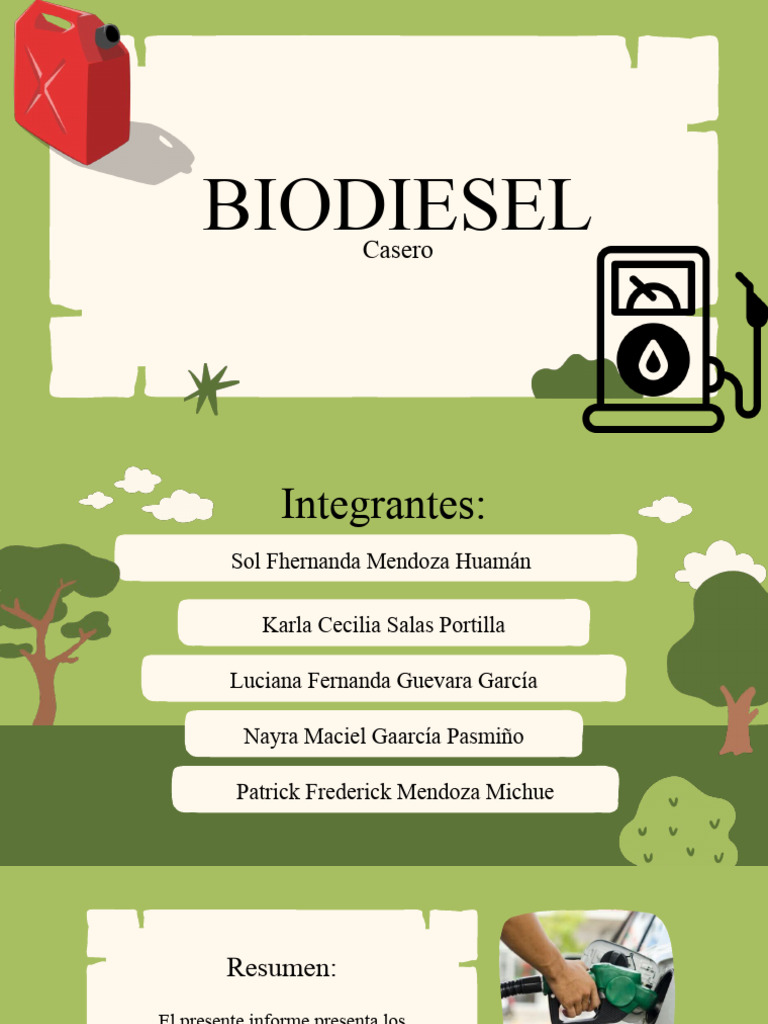Producción de Biodiesel Casero Ecológico | PDF | Biodiésel | Naturaleza