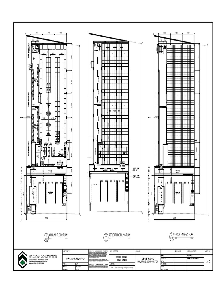 Ground Floor Plan 1 Reflected Ceiling Plan 2 Floor Finishes Plan 3 ...