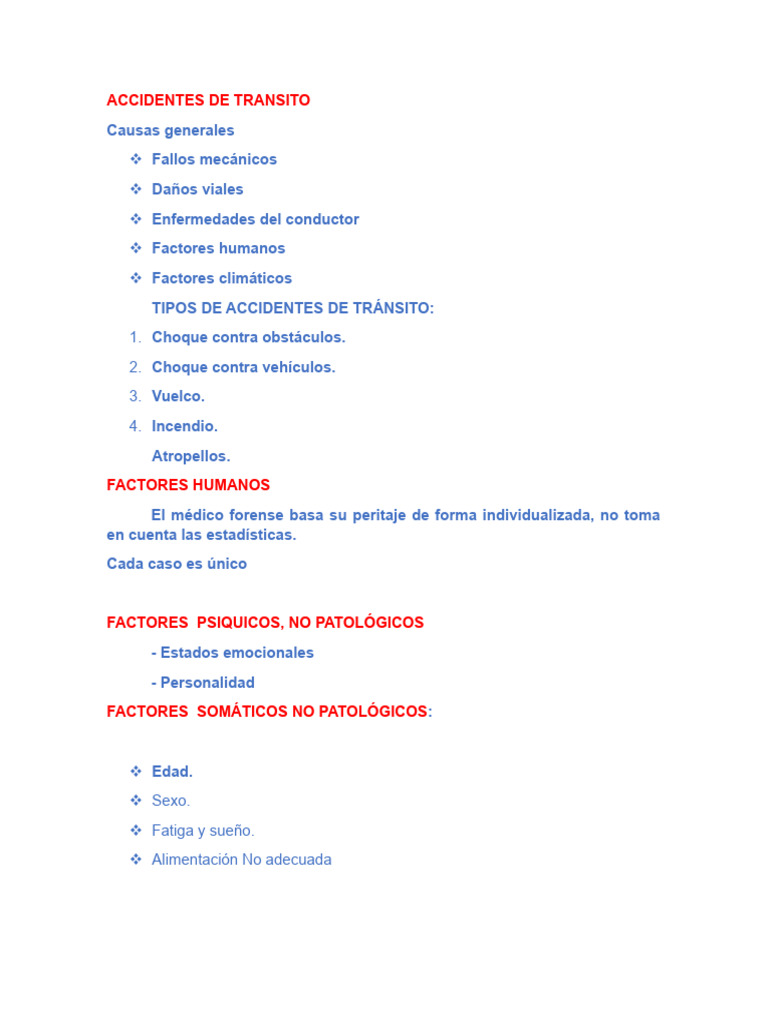 Accidentes de Transito | PDF | Accidente de tráfico | Homicidio