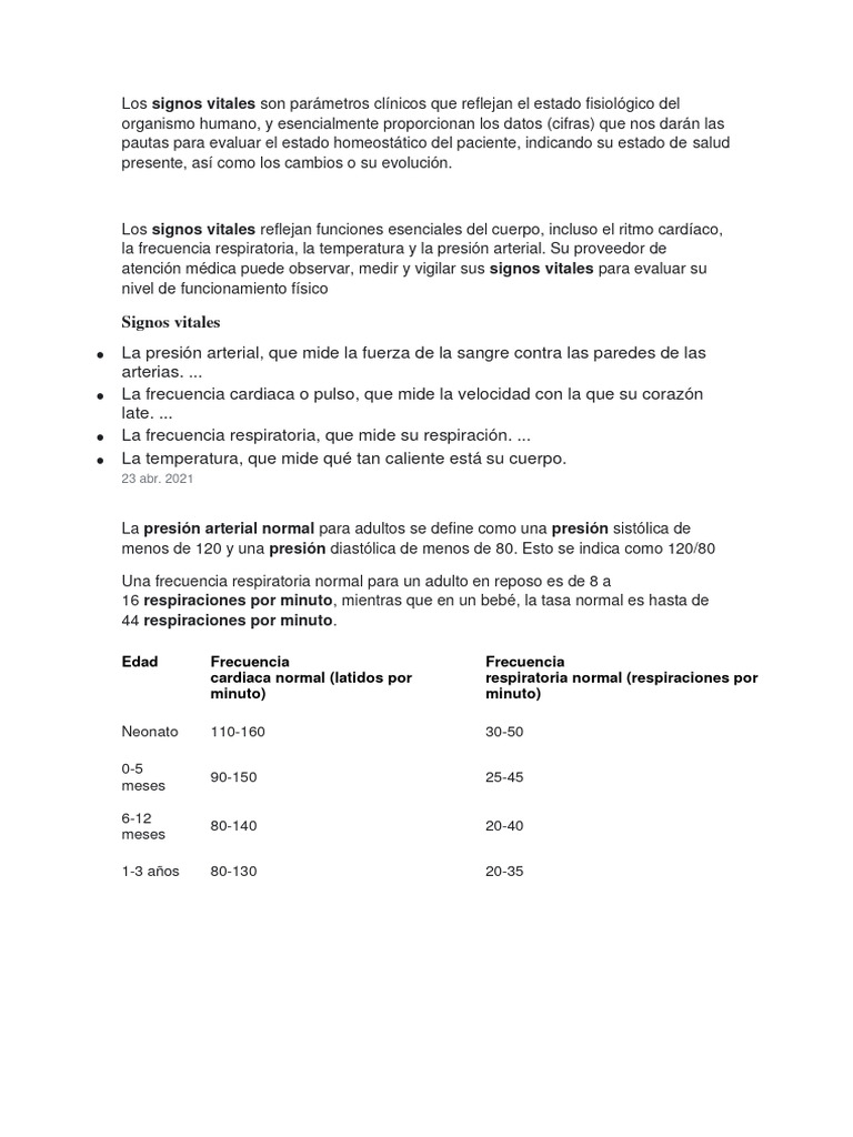 SIGNOSVITALES PDF Legumbres Presi n Sangu nea