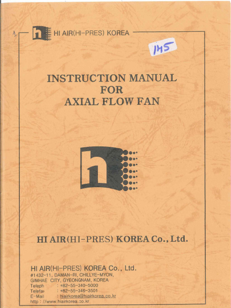 Axial Flow Fan | PDF