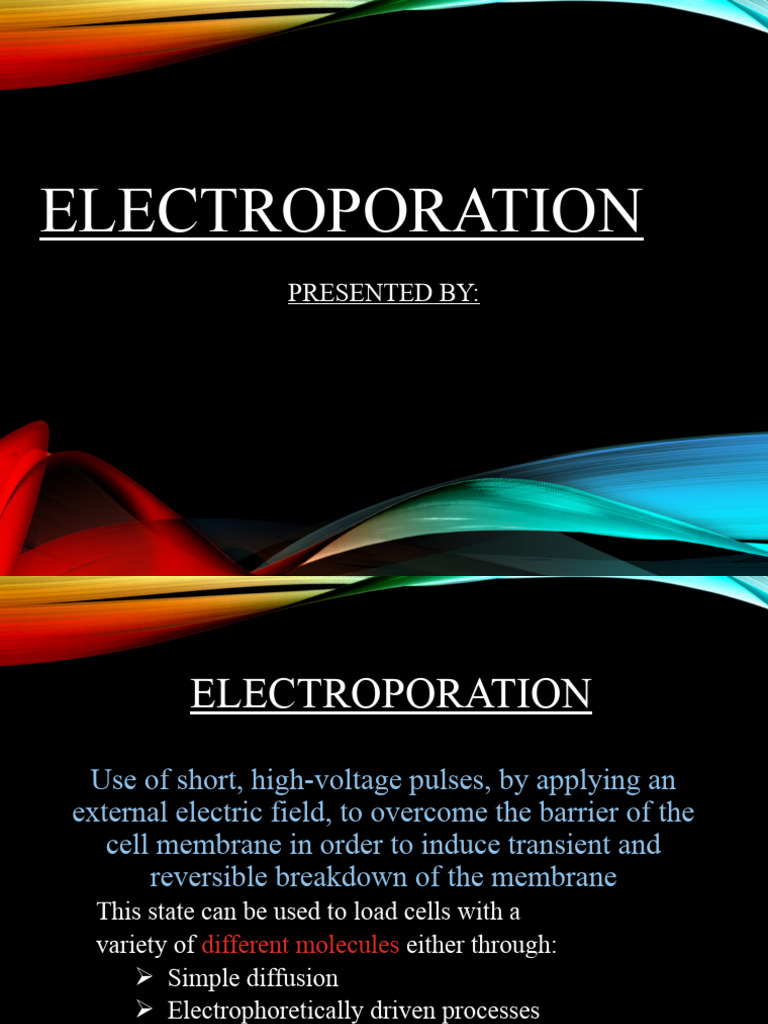 ELECTROPORATION | PDF | Transfection | Biology