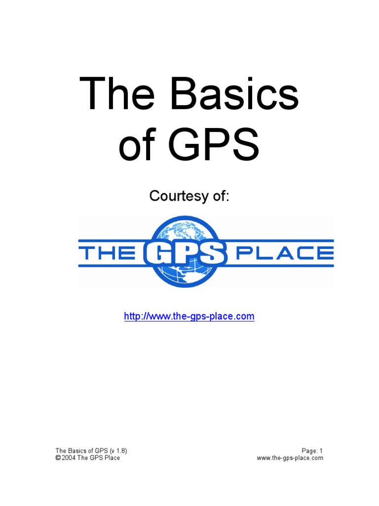 The Basics of GPS PDF Global Positioning System Mobile Device