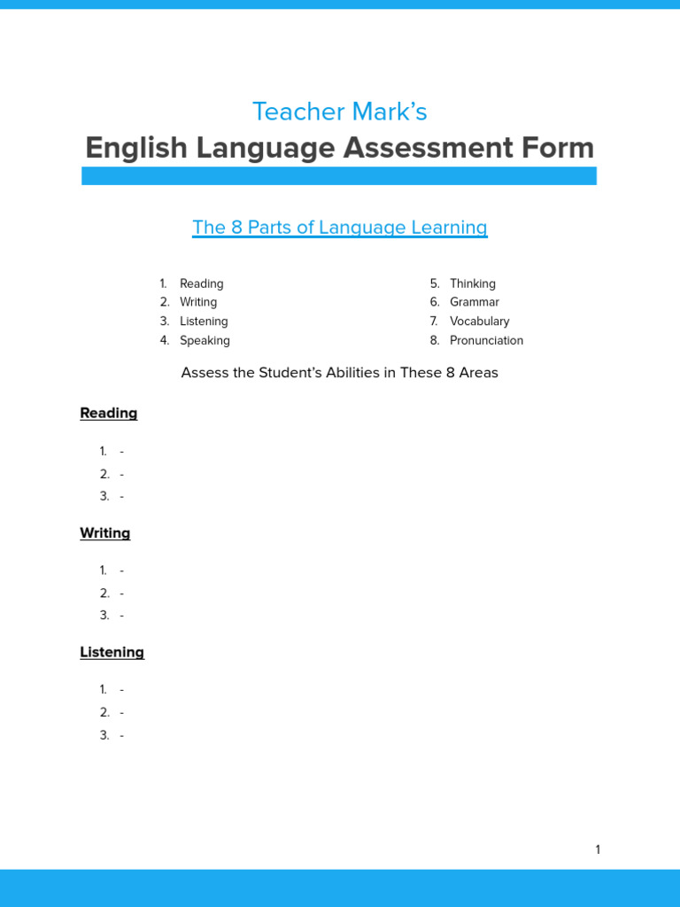 Tm s language assessment form pdf learning differentiated instruction