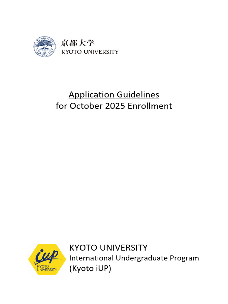 Application Guidelines For October 2025 Enrollment | PDF | University