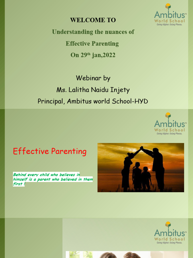 EffectiveParenting WEBINAR | PDF | Parenting | Disciplines