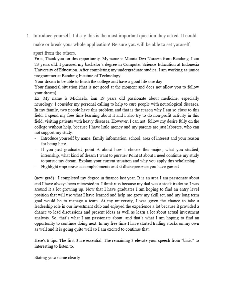 Interview Questions KGSP | PDF | Thought | Feeling